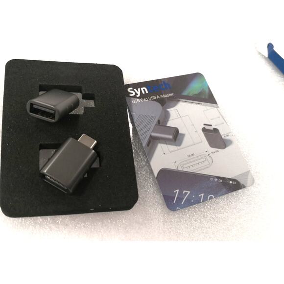 Syntech USB-C Male to USBA Female Adapter Space Gray (2 Pack) Great for Macbook - Picture 1 of 7